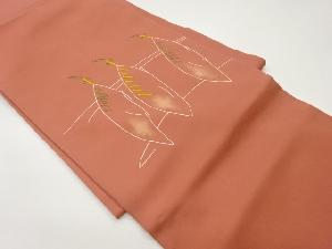 塩瀬抽象模様名古屋帯